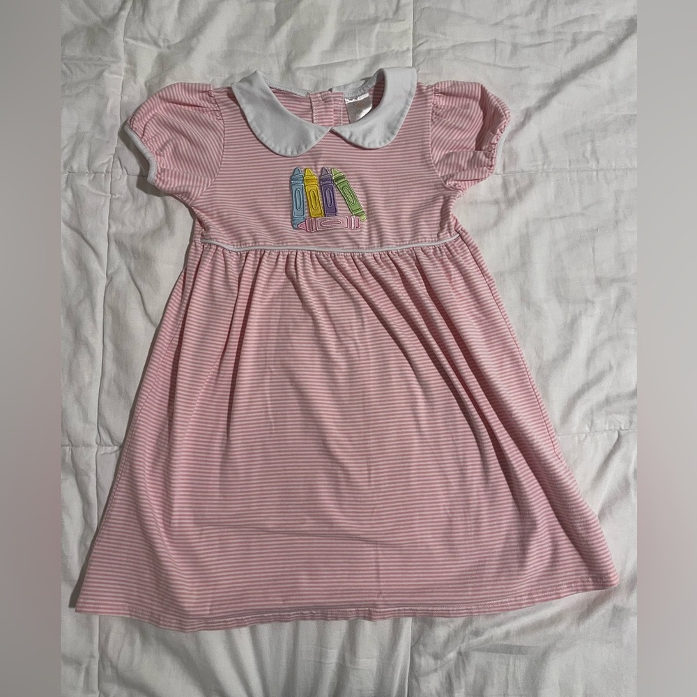 Pink Smocked Sundress with Puff Sleeves